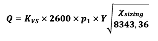 Nenndurchfluss - vereinfachte Formel